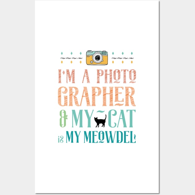 My Cat is My Meowdel Wall Art by Cinestore Merch